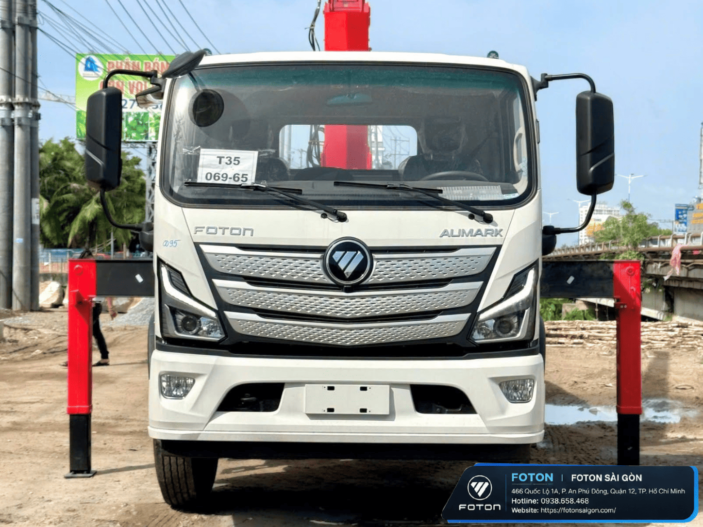 FOTON AUMARK S90 GẮN CẨU UNIC 550 (4 KHÚC)